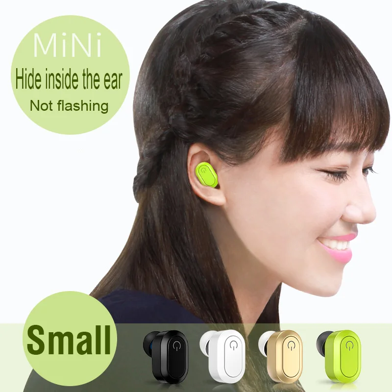 Мини Bluetooth 4 2 Овальный бизнес гарнитура беспроводной наушник Универсальные