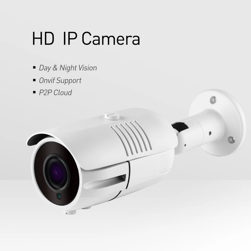 Водонепроницаемая IP камера 1080P с зумом 2 8 12 мм 42 светодиода МП наружная