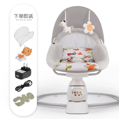 Детское кресло-качалка, детское безопасное электрическое кресло-колыбель, успокаивающее артефакт ребенка, Спальное кресло для новорожденного, качалка-колыбель - Цвет: C