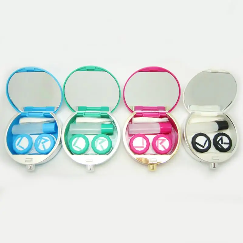 7,5*7,5*2,3 см очки для Путешествия контактные линзы коробка чехол для контактных линз набор для ухода за глазами держатель Контейнер подарок высокое качество