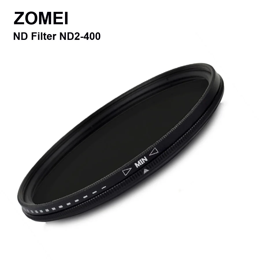 

Professional Zomei Adjustable 72mm ND Filter ND2 - 400 Coating Protector Camera Lens for Canon Nikon D5200 Camera Screw Border