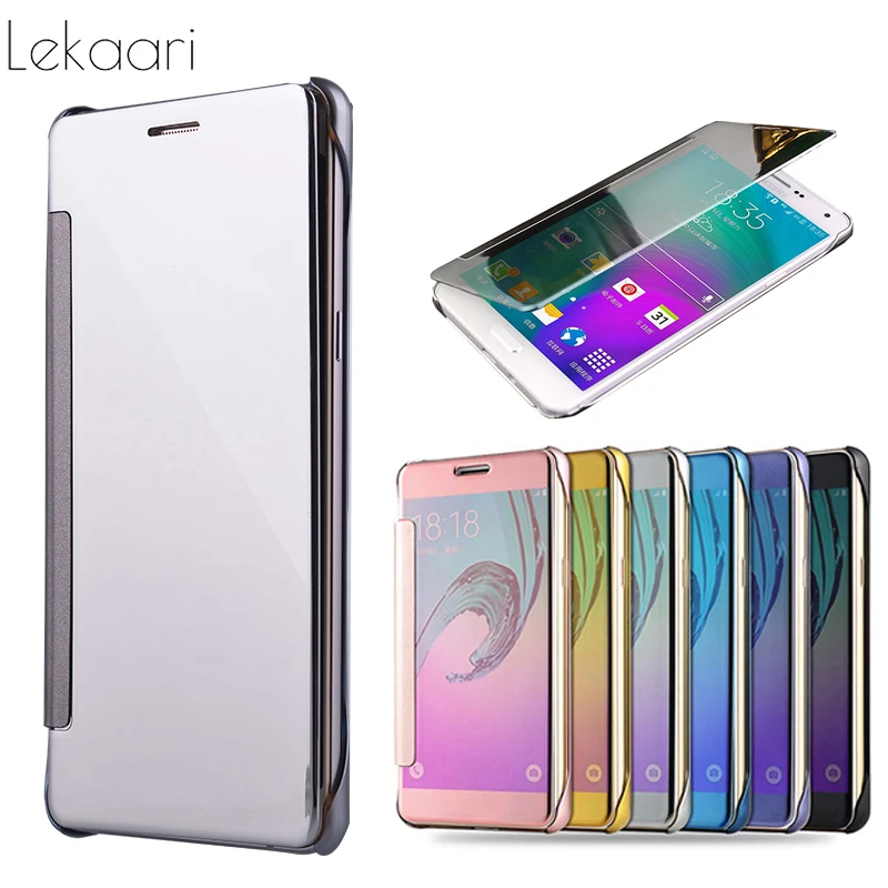 

Smart Clear Mirror View Case For Samsung Galaxy A7 A5 A8 2018 J1 J2 A3 2016 J3 J5 J7 2017 S8 S9 S7 S6 Edge Plus Flip Cover