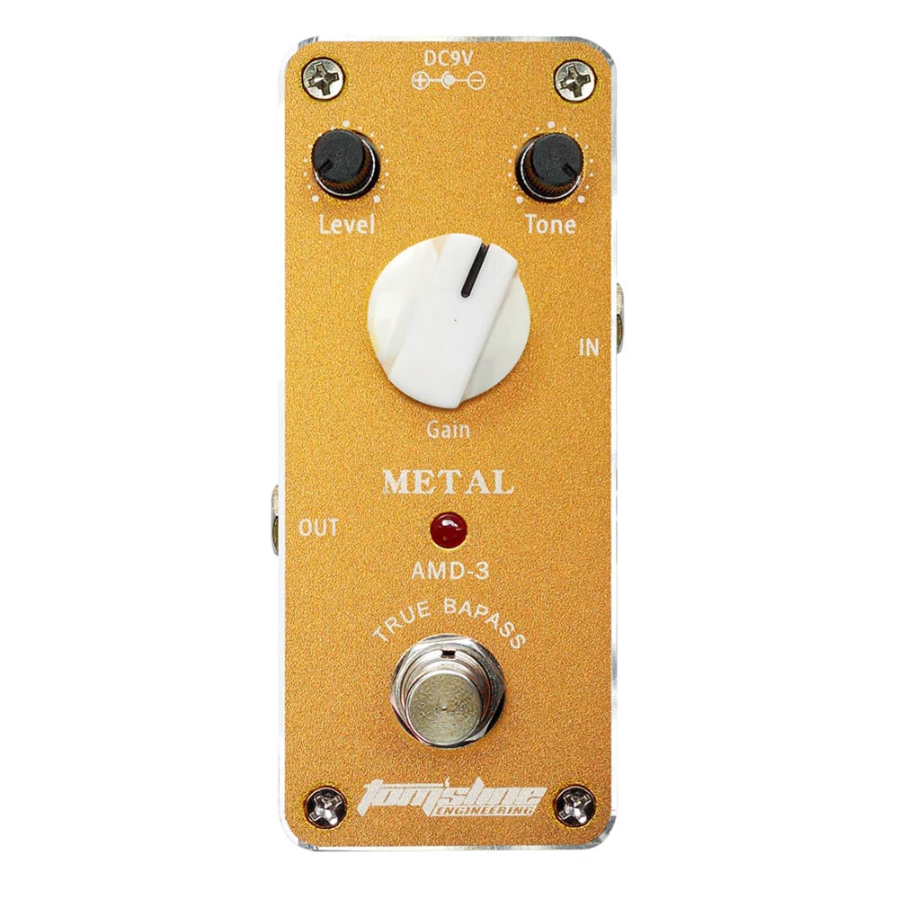 Tomsline AMD 3 Metal distortion guitar effect pedal Mini Analogue