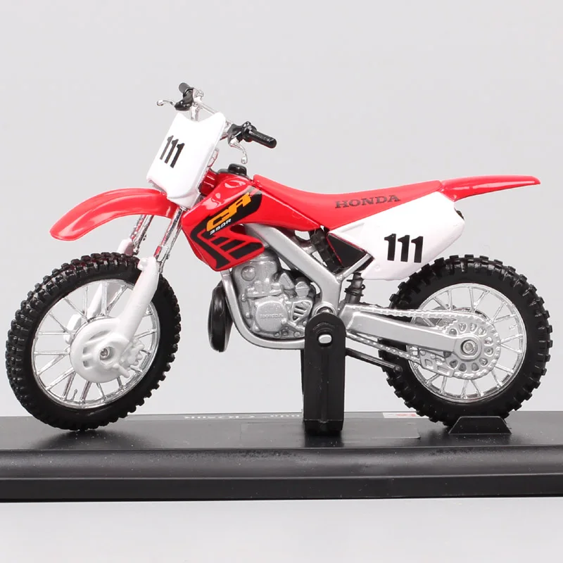 Maisto 1/18 Honda CR250R CR мотокросса № 111 весы модели мотоциклов Diecasts & Toy транспортные средства Мотоцикл dirt racing реплики подарок