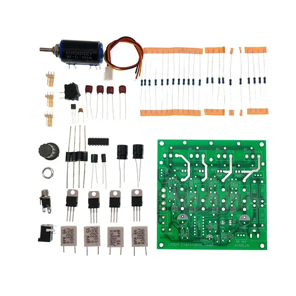 Электронный тестер нагрузки Мощность 150W 15V 0-10A/72V2A LM324 простой электронная нагрузка