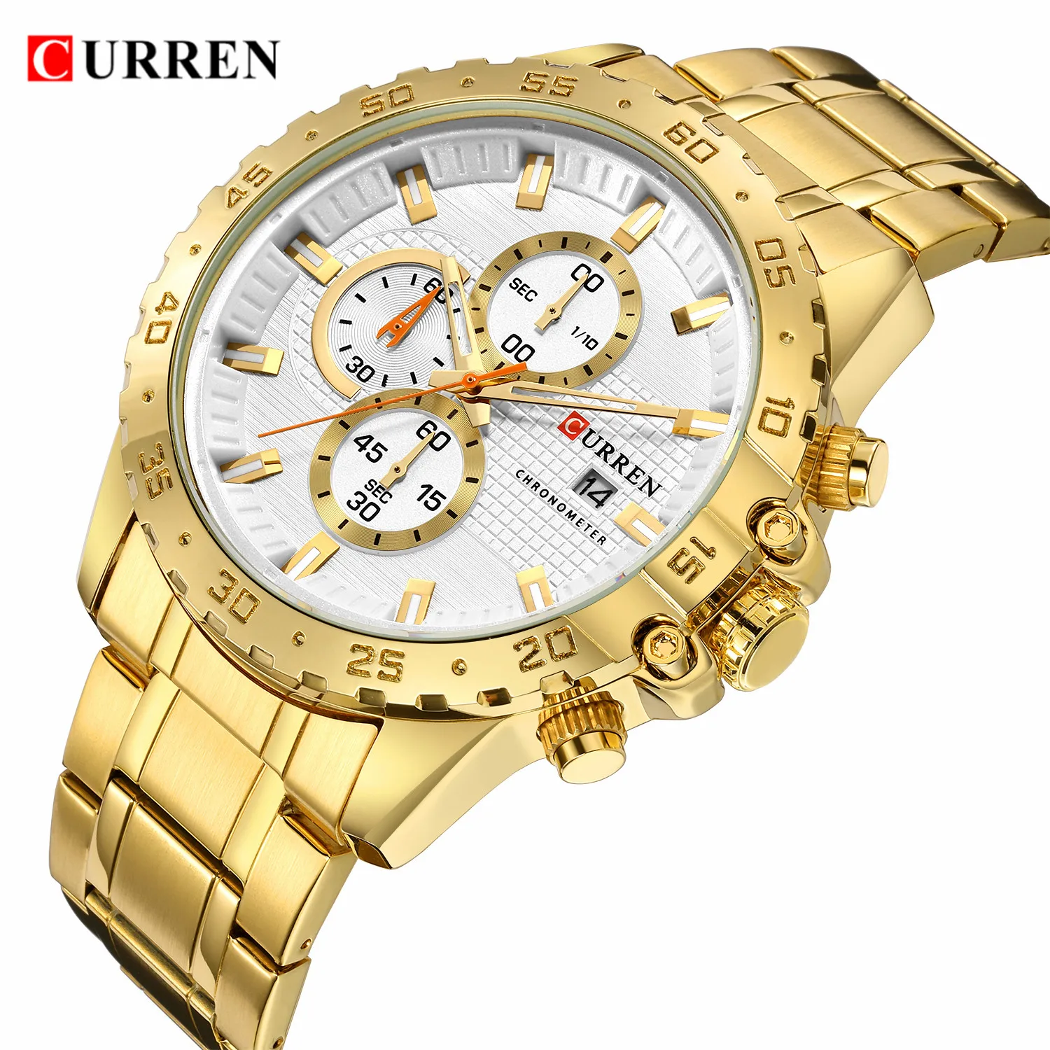 

Top Brand CURREN Men's Watches Luxury Waterproof Sport Men Watch Stainless Steel Fashion Casual Wristwatch Male Reloj Hombre