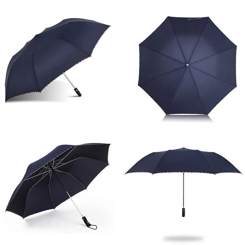 Автоматический зонт от дождя женский складной качественный подарок двойной ветрозащитный устойчивый большой бизнес автомобиль путешествия бренд мужские большие Зонты