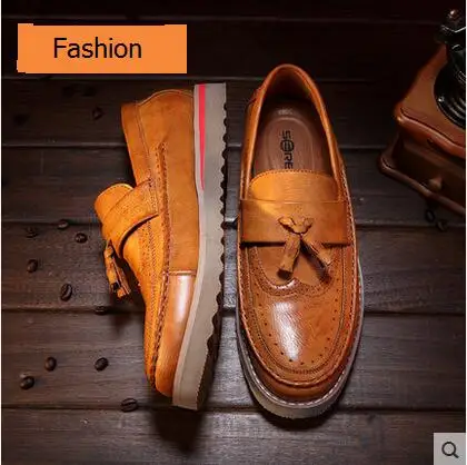

Hot 2017 Recreational leather shoes, restore ancient ways of carve patterns or designs on woodwork male oxfords male / 38-44
