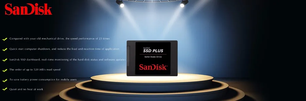 SanDisk SATA SSD PLUS 240 ГБ HD SSD жесткий диск HDD 2,5 жесткий диск SSD 480 ГБ 240 ГБ 120 ГБ 1T твердотельный накопитель для ноутбука