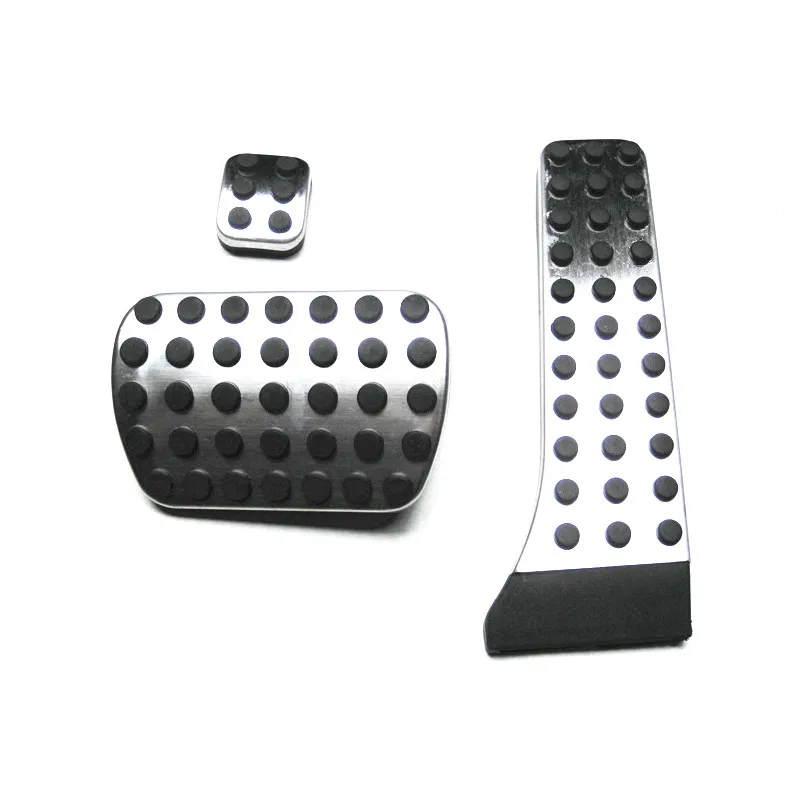 3pcs Accelerator Fuel Brake Foot Pedals Kit Drill Stainless Steel Car