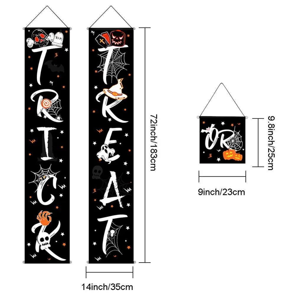 OurWarm Хэллоуин украшение для дома Тыква огни Призрак Маска для Хэллоуина, ужасы реквизиты дом с привидениями Декор события вечерние принадлежности - Цвет: Hanging Banner