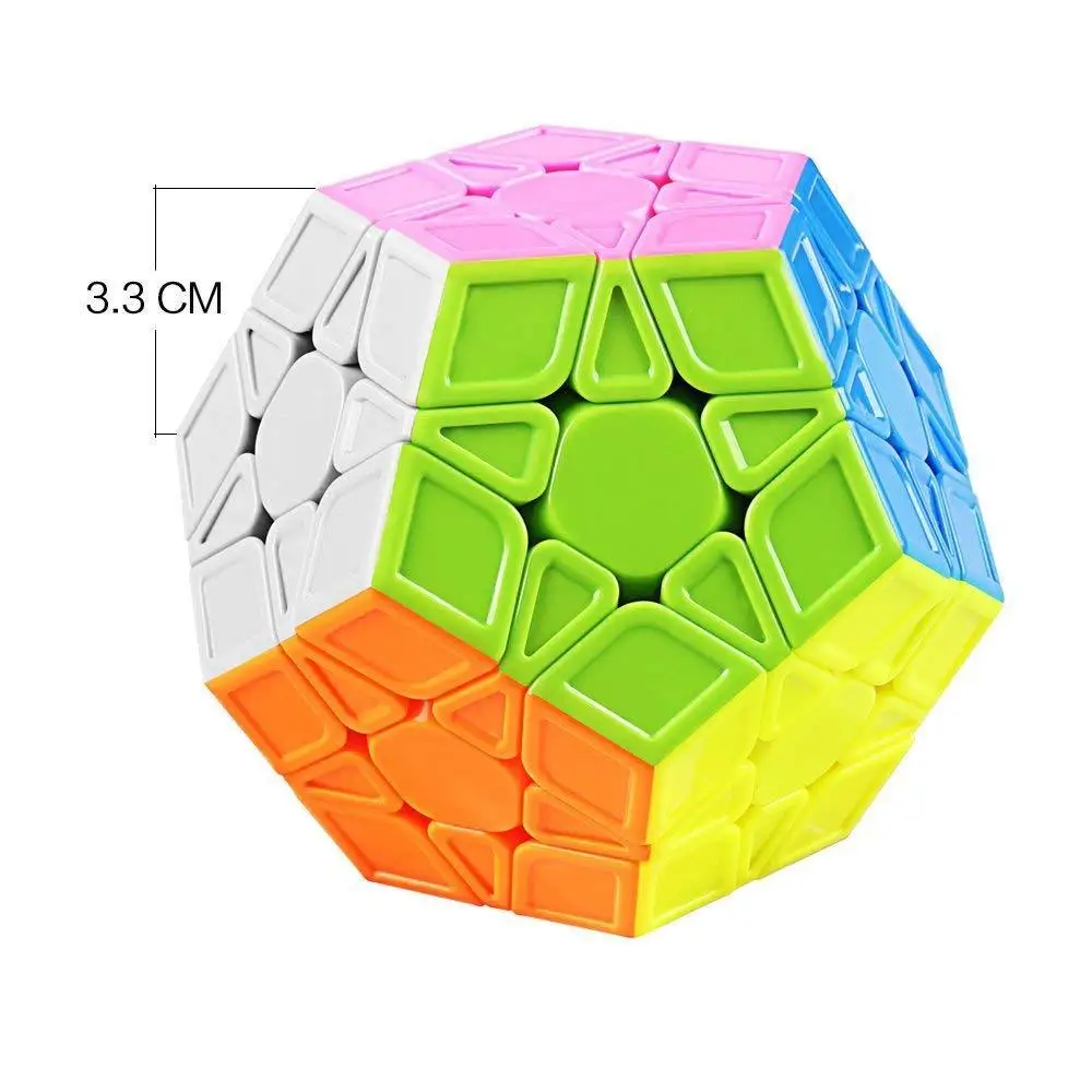 Qiyi Qiheng Megaminx Cube Sculpted Stickerless Dodecahedron Speed Magic Puzzle Q 