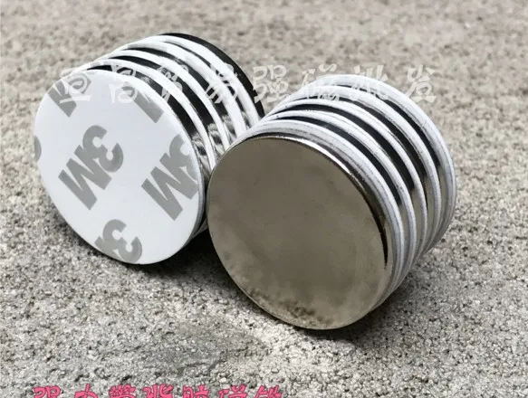 30x3 with glue tape N35 Strong Bar Cuboid circle Magnets 30mmx3mm 3M Double-sided adhesive Permanent magnet 10pc | Обустройство дома
