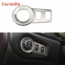 Head Lights Lamp Switch Button Frame Cover Trim Fit for Jeep Renegade Stainless Steel