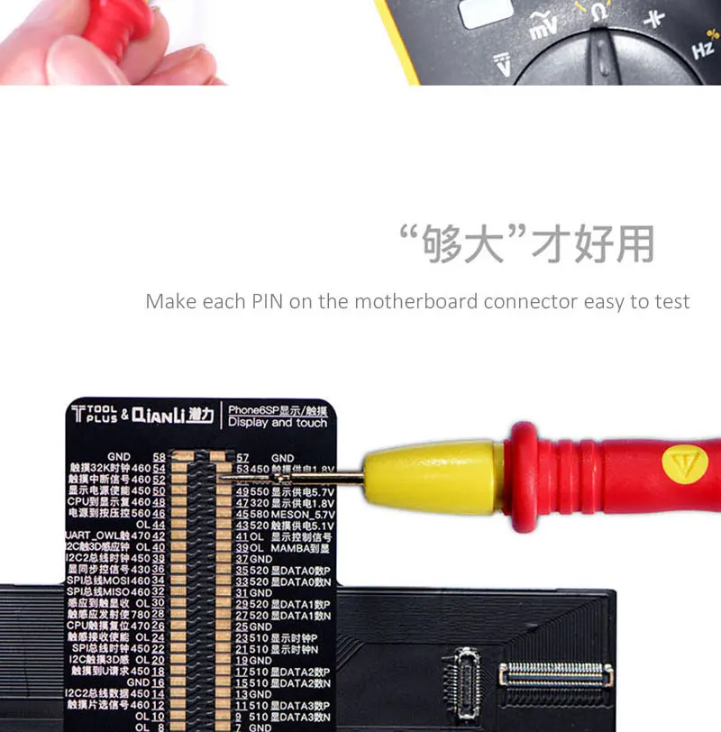 QianLi iBridge материнская плата для диагностики инструмента тестирования материнская плата Pin FPC испытания кабель для передачи данных для iPhone 6/6 P/6 S/6 S Plus/7/7 Plus/8/8/X