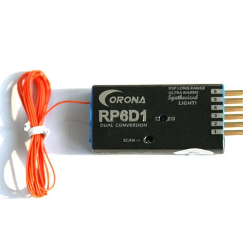 

Tarot-RC CORONA RP6D1 40MHz 35MHz 72MHz dual conversion Receiver 6CH 6 channels FPV Receiver