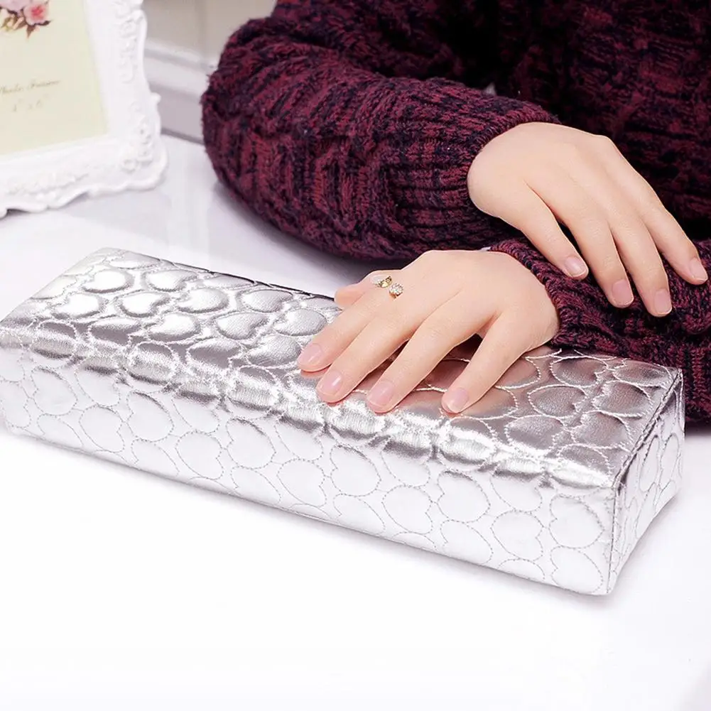 

HTO SALE Solid Color Soft Faux Leather Nail Art Pillow Manicure Hand Arm Rest Cushion