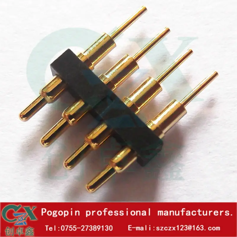 male pogo pin connector heavy current charging battery spring copper