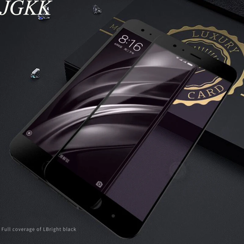 JGKK мягкий край анти синий матовый закаленное стекло для Xiaomi Mi 6 5X A1 Мягкий экран