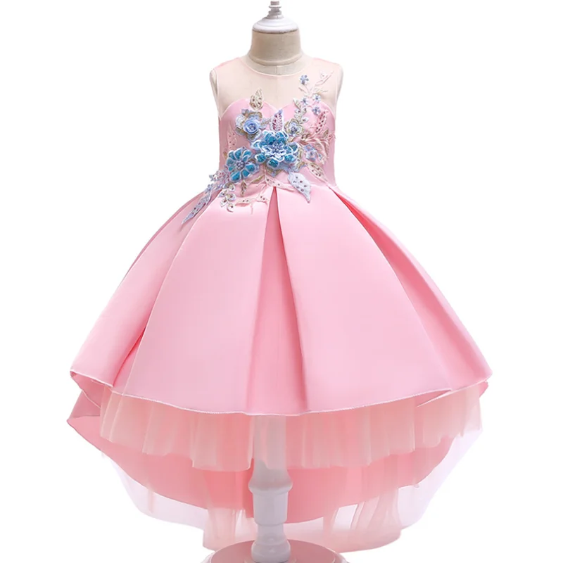 

2019 Summer Explosion Models Children's Princess Dress Dress Flower Mesh Gauze Wind Dress