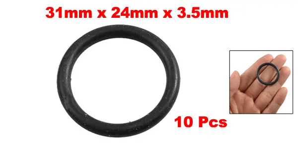 Uxcell 10 шт. 3,5 мм Механическое резиновое уплотнительное кольцо сальник идентификатор прокладок 6 мм 9 мм 10 мм 11 мм 12 мм 13 мм 24 мм 36 мм
