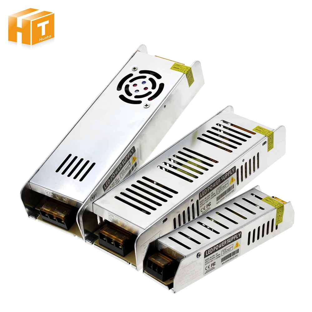 Светодиодный драйвер Питание AC220 к DC12V/DC24V 60 W 120 W 200 W 250 W 360 W светодиодный адаптер Освещение Трансформеры - изображение