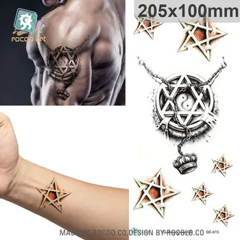 

QC-615/Cool Tattoo Decals Big Size Waterproof Shoulder Very Man Totem Temporary Tattoo Sticker Last 5-7day Temporary Tattoos