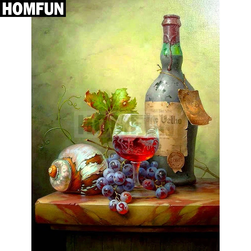 Алмазная живопись HOMFUN A00355 картина сделай сам из квадратных/круглых страз
