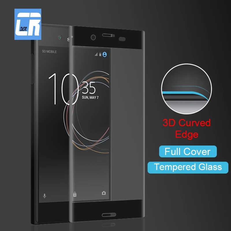 Dcr 3d Curved Edge Full Cover Tempered Glass For Sony Xperia Xz2 Xz1 Xz3 Xa2 Ultra Xperia Xz Premium Glass Screen Protector Film Phone Screen Protectors Aliexpress