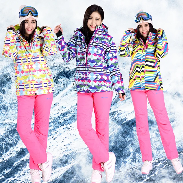 Cheap Winter Ski Sets Jackets Women Ski Jackets + Pants Snowboard Ski Suit Jacket Waterproof Breathable Wind Women China Shop Online