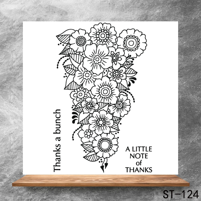 

ZhuoAng Thank you for your blessing Stamps/Silicone Transparent Seals for DIY scrapbooking photo album Clear Stamps 10*10cm