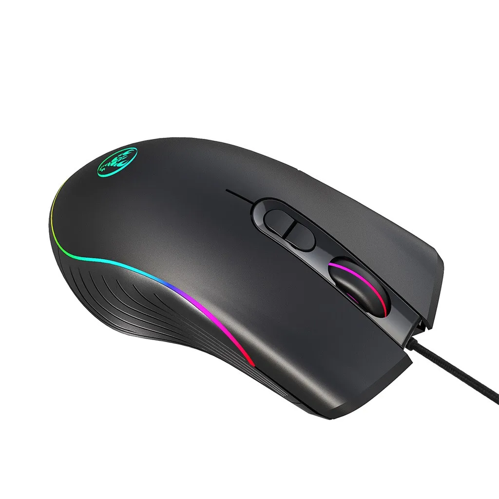 7-Color LED Fiber USB Wired Mouse