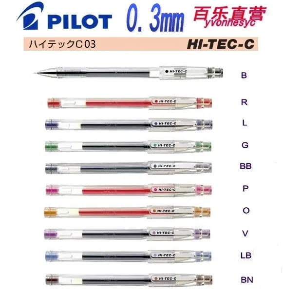 PILOT HI-TEC-C 0,3 мм ультра-тонкий BLLH20C3 financial pen 8 шт./лот