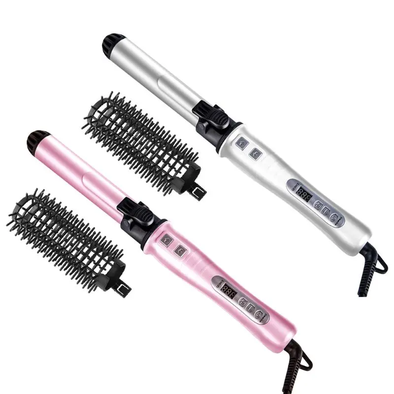 Multi-function Ceramic Hair Curler LCD Display Big Wave Curling Automatic Iron Curl Dual-use Wet And Dry Curlers Perm Irons | Красота и