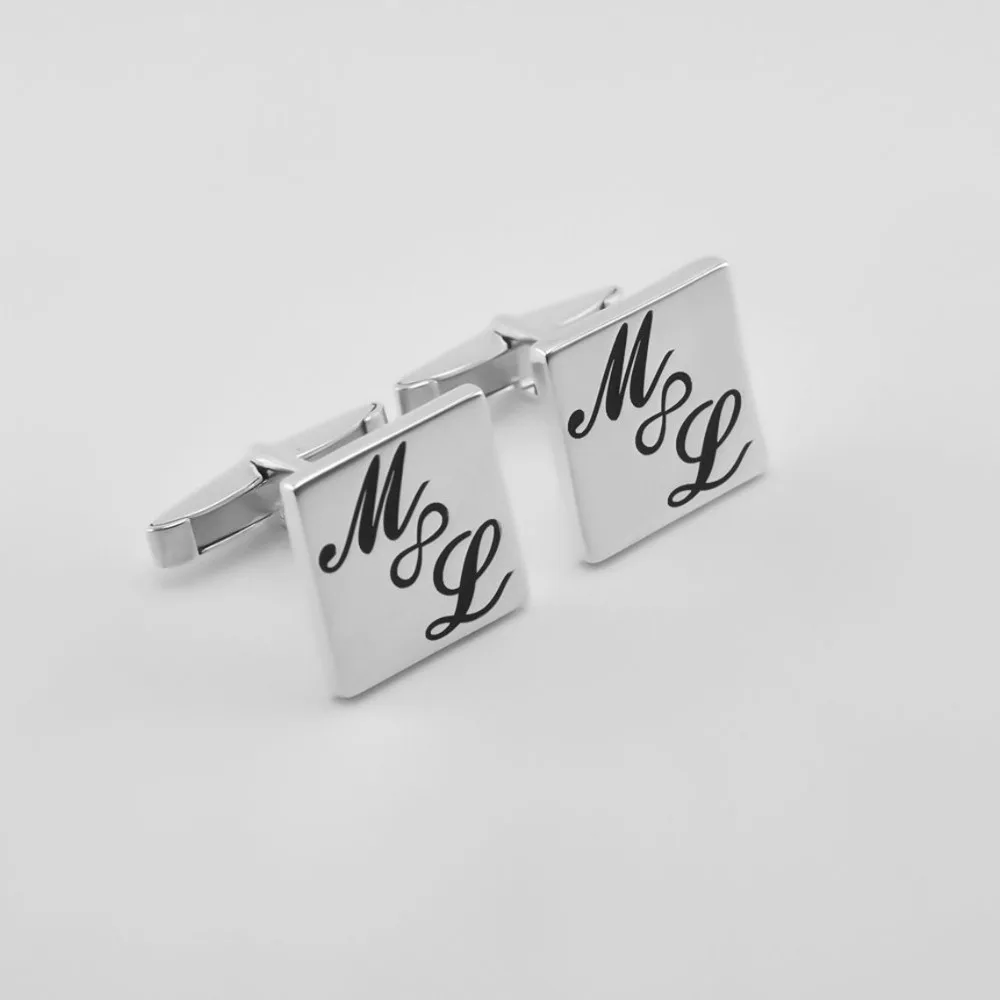 

Personalized Cufflinks Initial Groom Wedding Gift for him Groomsman Father Son Boyfriend Best Friends Birthday Graduation Gift