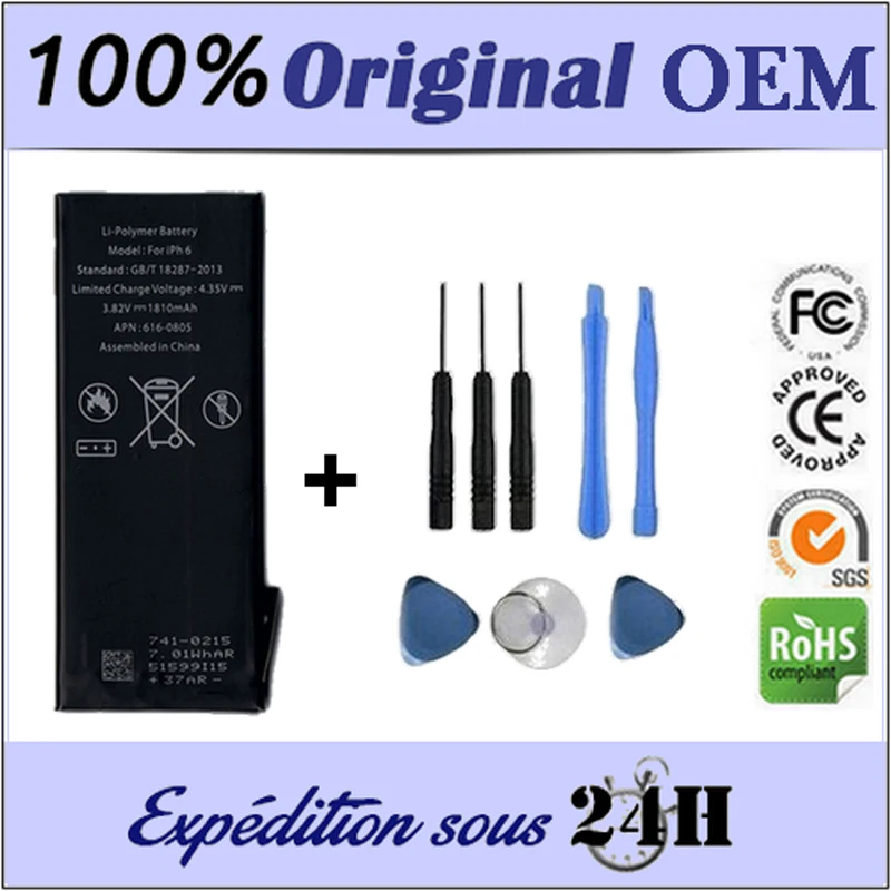 

ORIGINAL OEM BATTERY FOR iPHONE 5S 5C 6 6S 6P 7 7P 8 - SUPERIOR QUALITY CELLS BATTERY + TOOL Kits