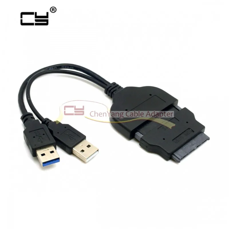 1 компл. USB 3,0 на SATA 22Pin и SATA для 16Pin Micro SATA для 1,8 "2,5" жесткого диска драйвер с Extral USB Мощность Кабель-адаптер cy