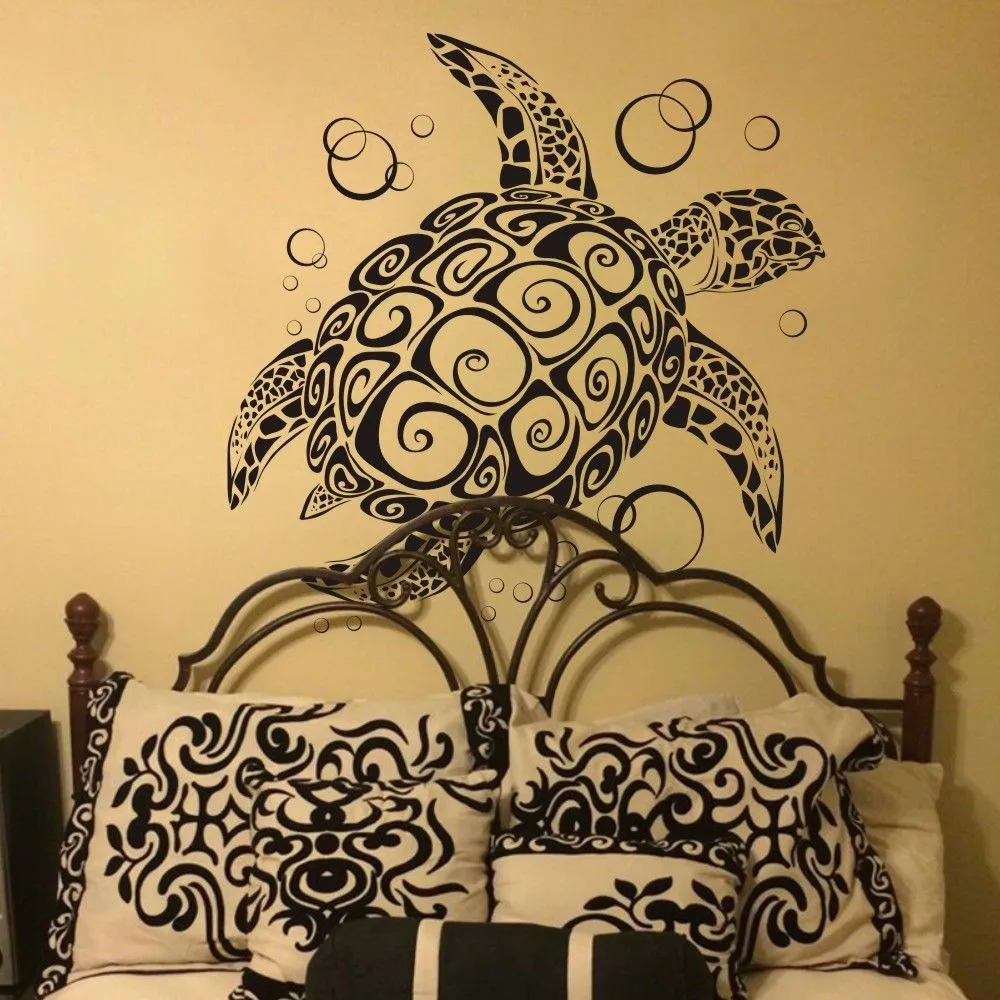 Sea Turtle Ocean Wall Decal Animal Natural Vinyl Removable Baby Room