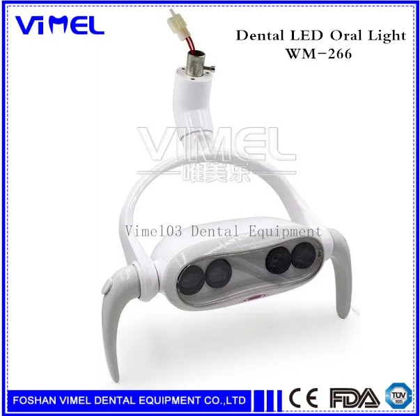 

Dental LED Oral Light Lamp Shadowless 4 Lights For Dental Unit Chair Ceiling Type Dentistry Operation Stools Teeth Whitting