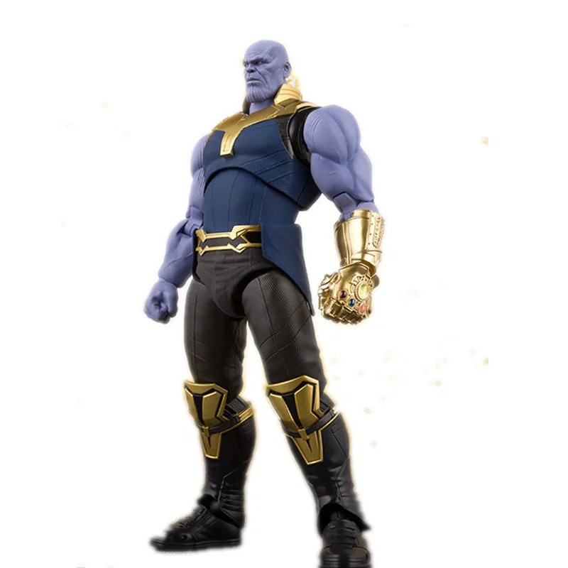 

Avengers: Endgame 16 cm New Avengers Infinity War Endgame Thanos Figure PVC Action Figures Marvel Collectible Model Toy Doll Gif