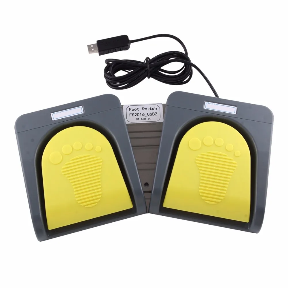 

Portable USB 2 Foot Switch Foot Control Keyboard, Multimedia Keyboard Gamepad Mouse String B Ultrasound Image Acquisition