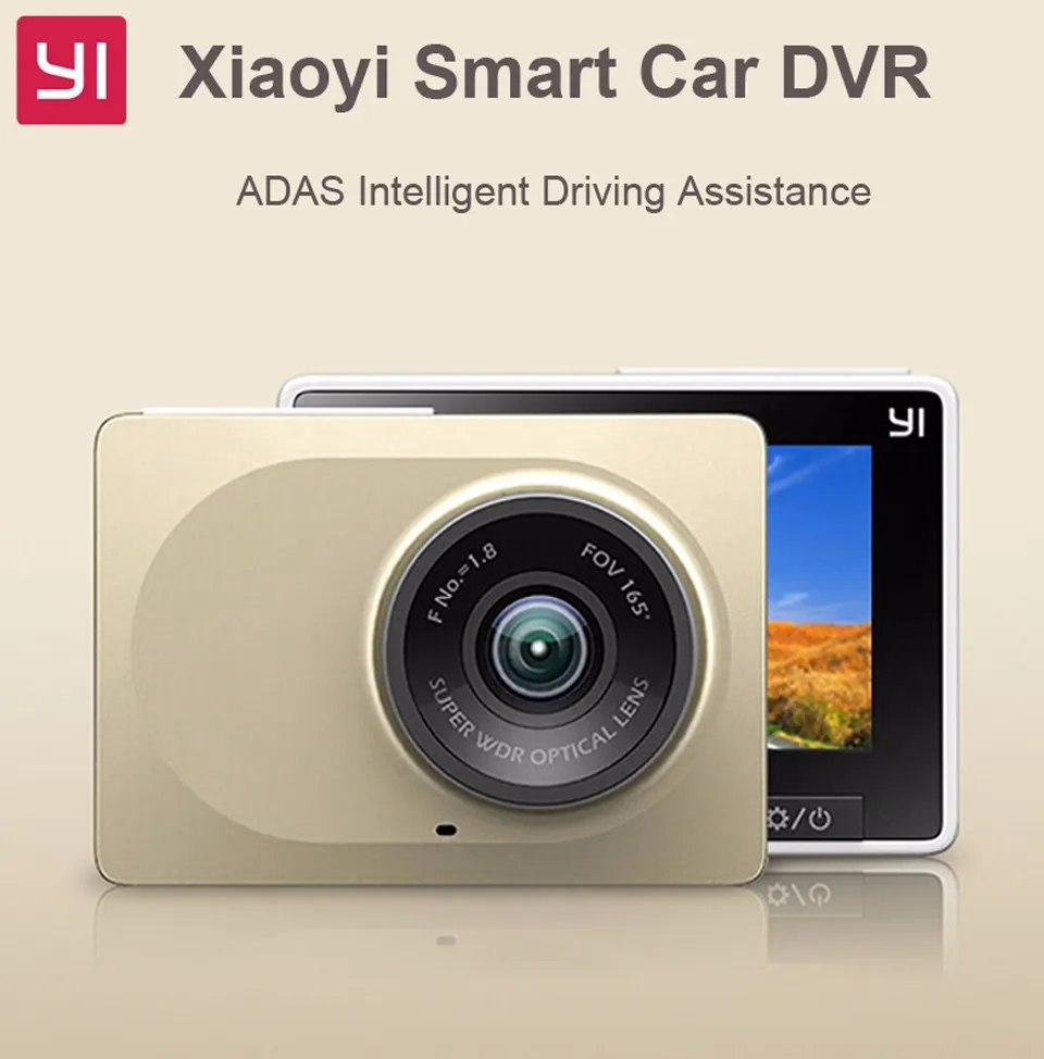 Original International Xiaomi YI Smart Car DVR WiFi Xiaoyi Dash Camera