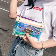 New Design Transparent Bag Women Summer Beach Clear Bag Small Chain Shoulder Bag Women Rivet Crossbody Bags New Design Transparent Bag Women Summer Beach Clear Bag Small Chain Shoulder Bag Women Rivet Crossbody Bags