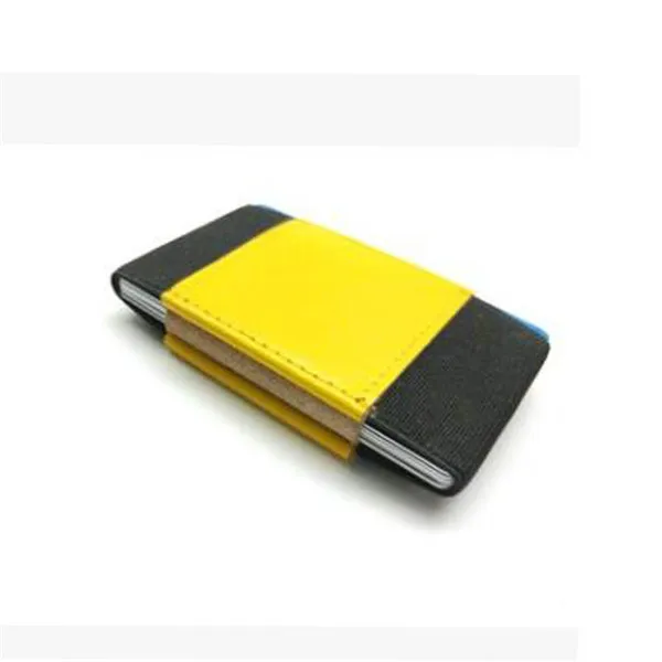 ZOVYVOL, мини-держатель для карт, кожа, новинка, кошелек для карт для мужчин и женщин, повседневный стиль, тонкий, высокое качество, кошелек для монет - Цвет: Yellow 52345