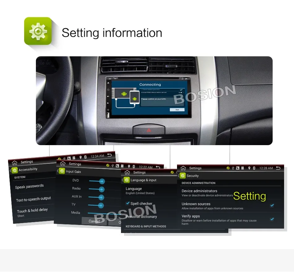 Discount Bosion 2din android 8.1 Car Radio 6.95 inch DVD GPS Navigation Bluetooth Universal For nissan qashqai Toyota Player multimedia 19