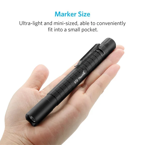 

ThorFire PF02S Outdoor camping torch Led Pen Light LED flashlight 240 Lumen 2 AAA battery Portable waterproof mini Flashlight