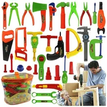 32 шт мальчики Инструменты для ремонта игрушка малыш притворяться, играть набор инструментов обслуживание строительства инструмент игрушка комплект для ребенка игрушка Пластик Плотницкие инструмент