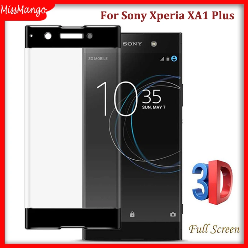 

3D 9H Full Cover Premium Tempered Glass For Sony Xperia XA1 Plus Screen Protector film Case For Sony XA1 XA 1 Plus 5.5" Glass