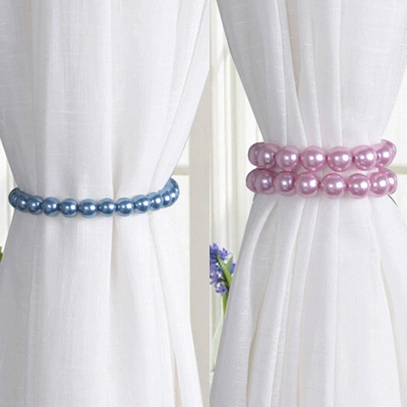 Современные Простые повязки для штор в Корейском стиле ABS жемчужные подхваты для штор с магнитом Декоративные Аксессуары для штор