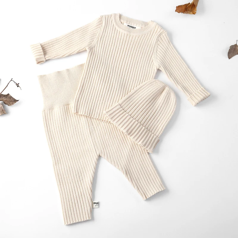 Meilleur 2018 bébé vêtements pour enfants enfants garçons filles pull pour hiver automne pantalons ensembles doux mignon avec à manches longues chapeau enfant en bas âge bébé